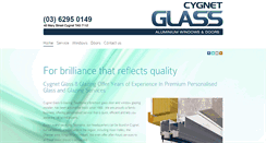 Desktop Screenshot of cygnetglass.com.au