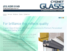 Tablet Screenshot of cygnetglass.com.au
